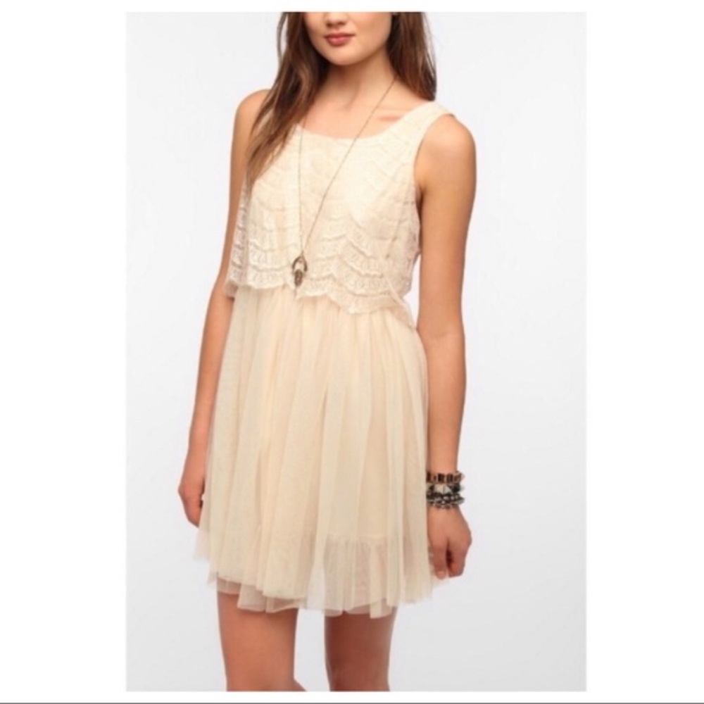 Band of Gypsies Cream Lace Dress